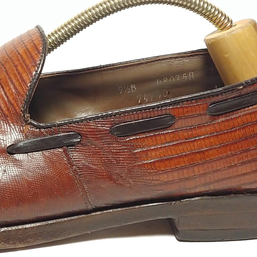 Footjoy Classics USA Made Lizard Loafer Sz 9.5B - Picture 7 of 10